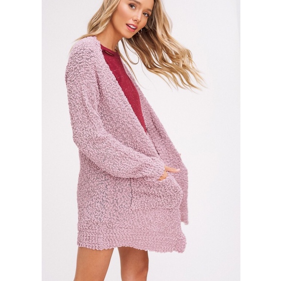 IN STOCKSKYLAR Softest Breathable Cardigan - MAUVE - Picture 2 of 2
